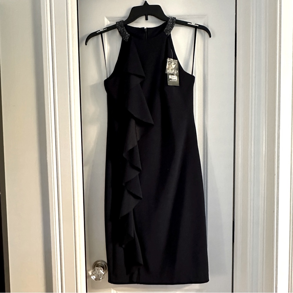 Ralph Lauren Navy Dress NWT